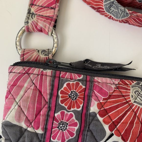 Vera Bradley Cheery Blossoms Quilted Hipster Splash Floral Crossbody Bag - Picture 3 of 5